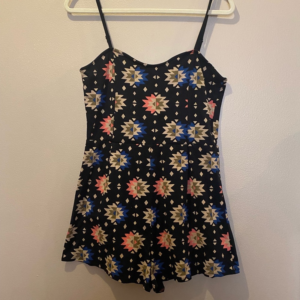 Forever 21 patterned romper